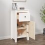 Voir la diapositive 3 : VIDAXL Buffet blanc 40x35x80 cm bois massif de pin