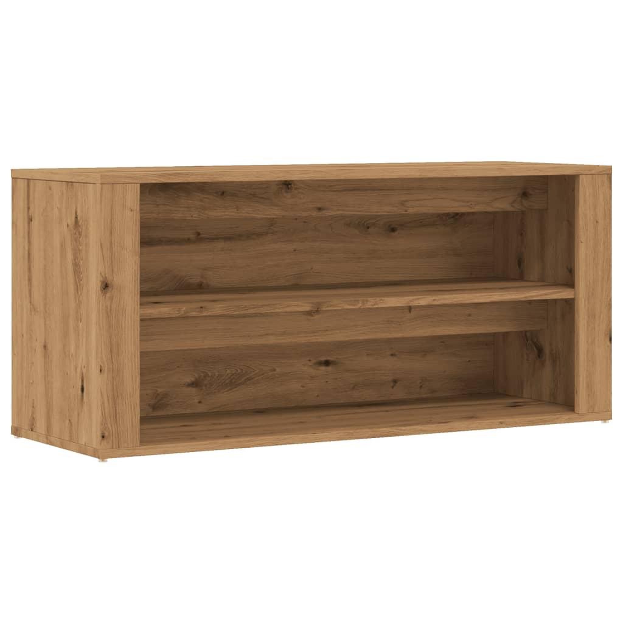 Voir la diapositive 2 : VIDAXL Banc a chaussures chene artisanal 100x35x45cm bois d'ingenierie