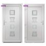 Voir la diapositive 5 : VIDAXL Porte d'entree Blanc 98x200 cm PVC
