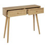 Voir la diapositive 3 : Paris Prix Console 2 Tiroirs en Bois  Bali  100cm Naturel