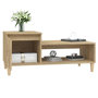 Voir la diapositive 4 : VIDAXL Table basse Chene sonoma 100x50x45 cm Bois d'ingenierie