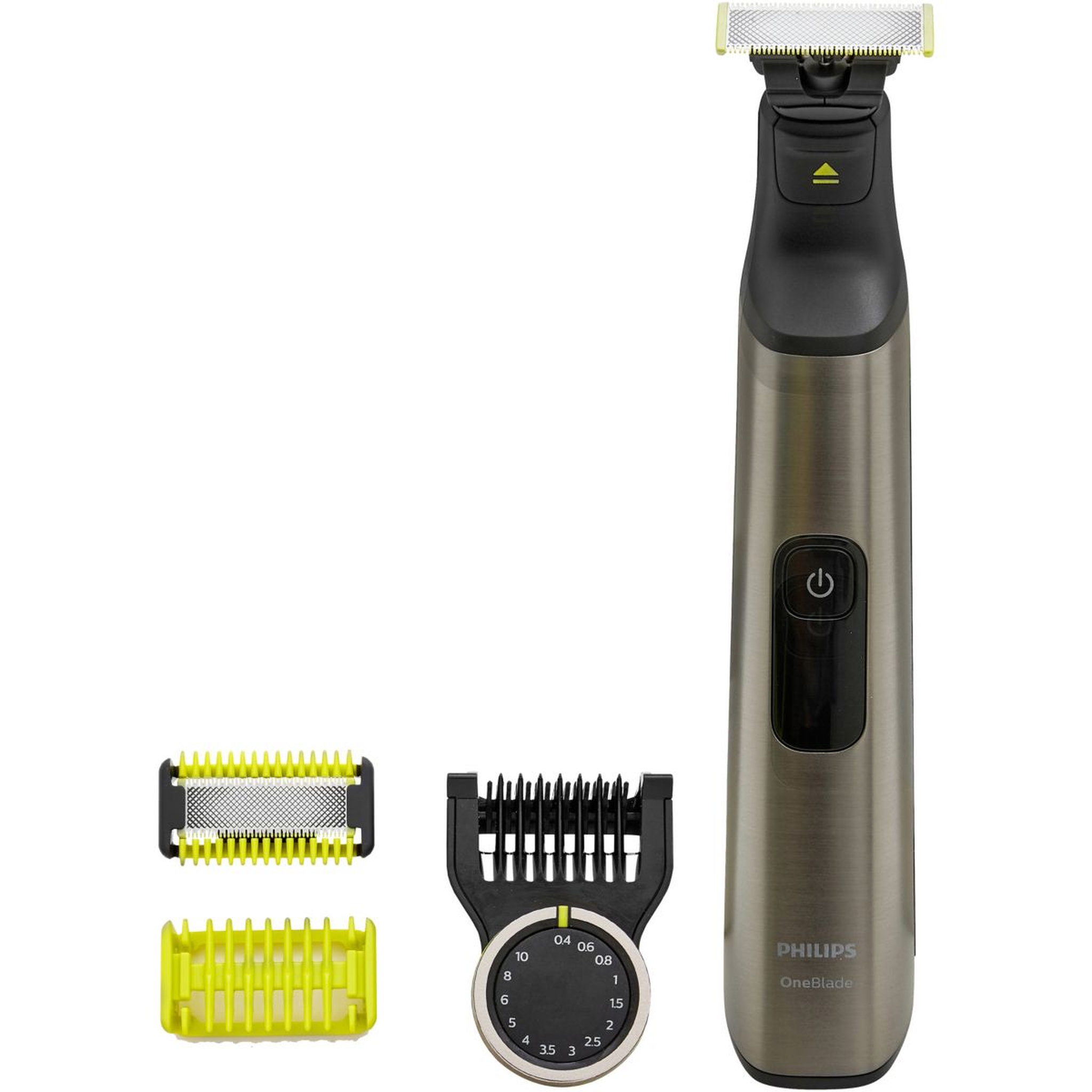 Voir la diapositive 1 : Philips Tondeuse barbe et corps OneBlade Pro Visage & Corps QP6550/17