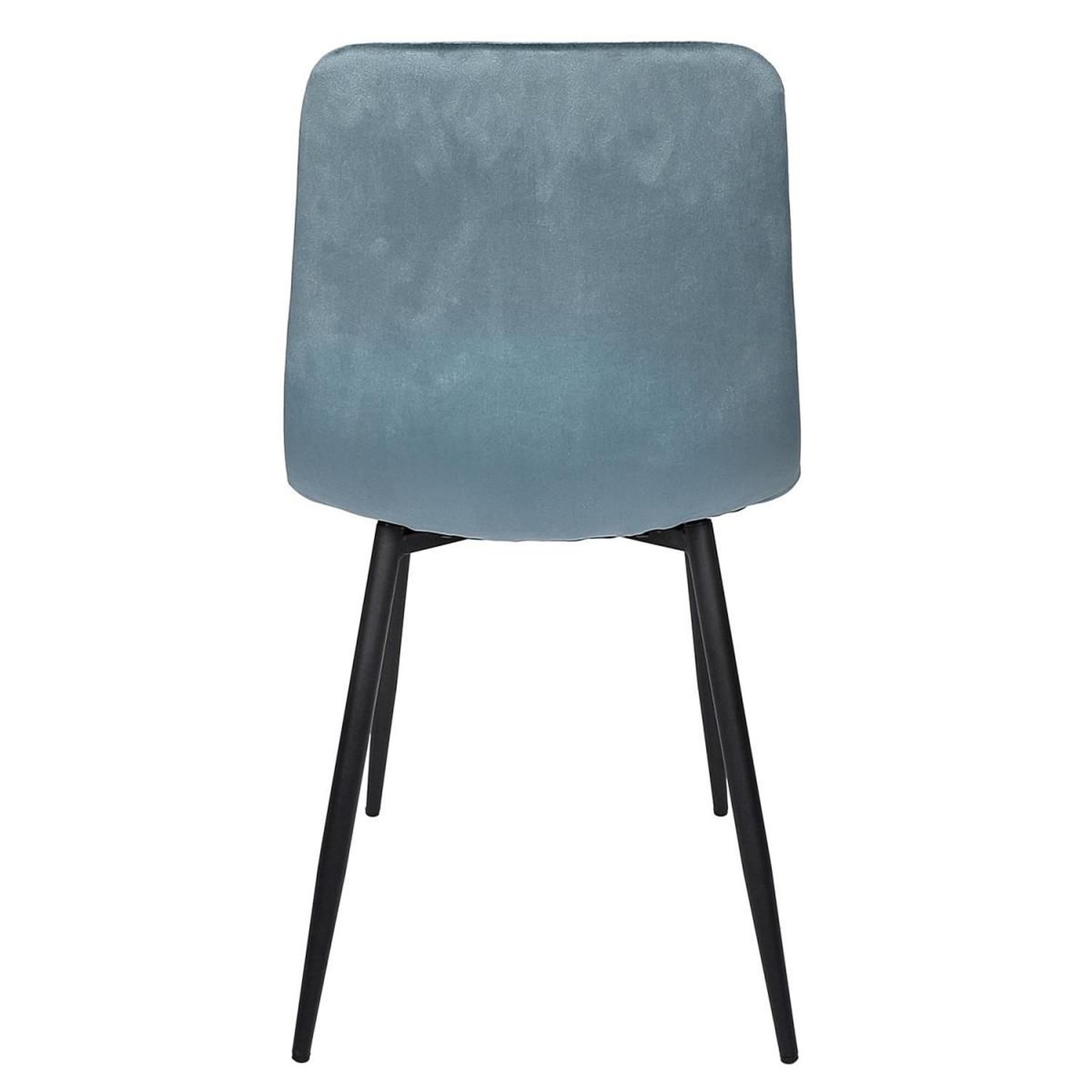 Voir la diapositive 5 : The Home Deco Factory Lot de 4 chaises  mateo  88cm bleu canard