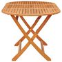 Voir la diapositive 3 : VIDAXL Table pliable de jardin 160x85x75 cm Bois d'eucalyptus massif