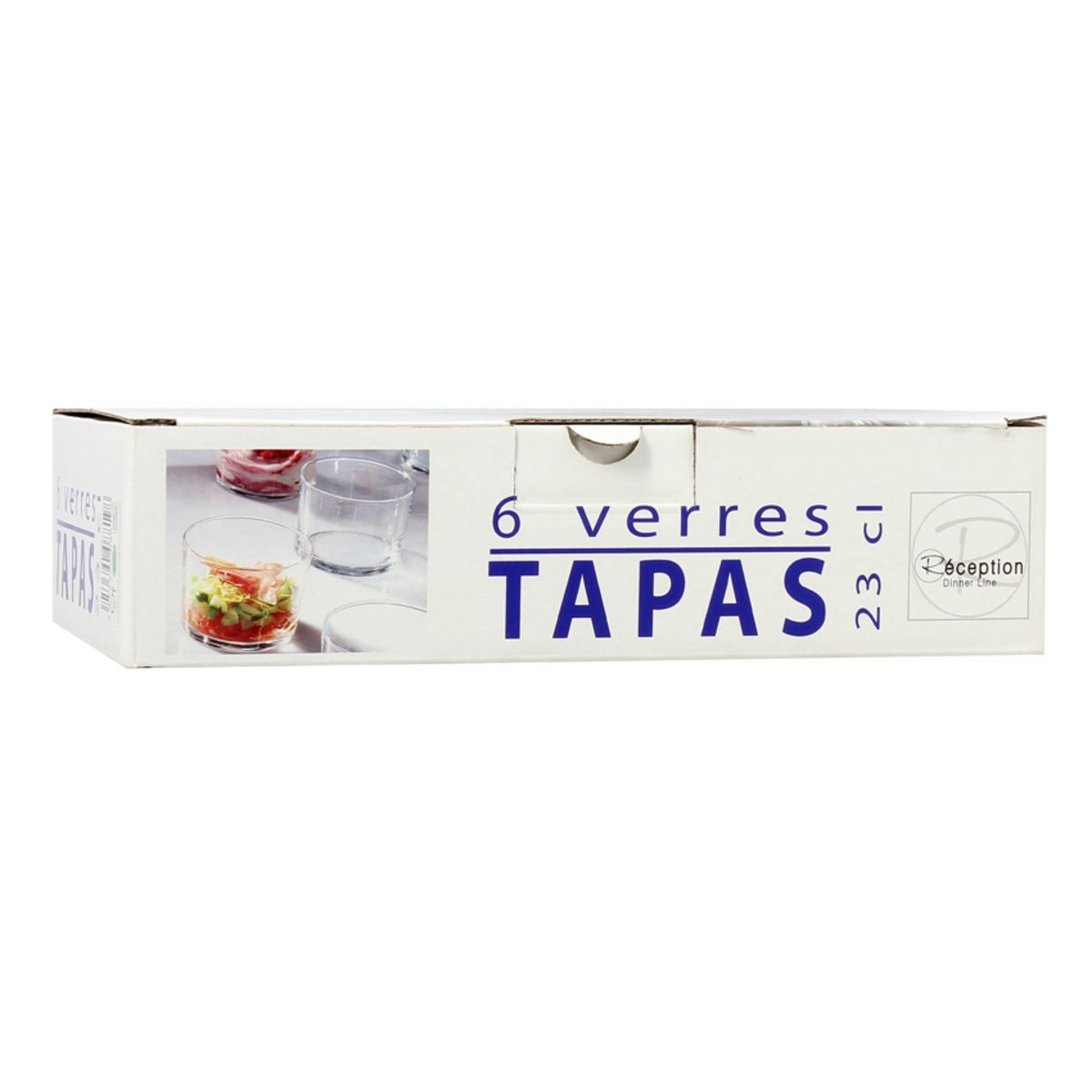 Lot de 6 verrines 23 cl TAPAS 