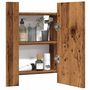 Voir la diapositive 5 : VIDAXL Armoire de salle de bain a miroir LED vieux bois 40x12x45 cm