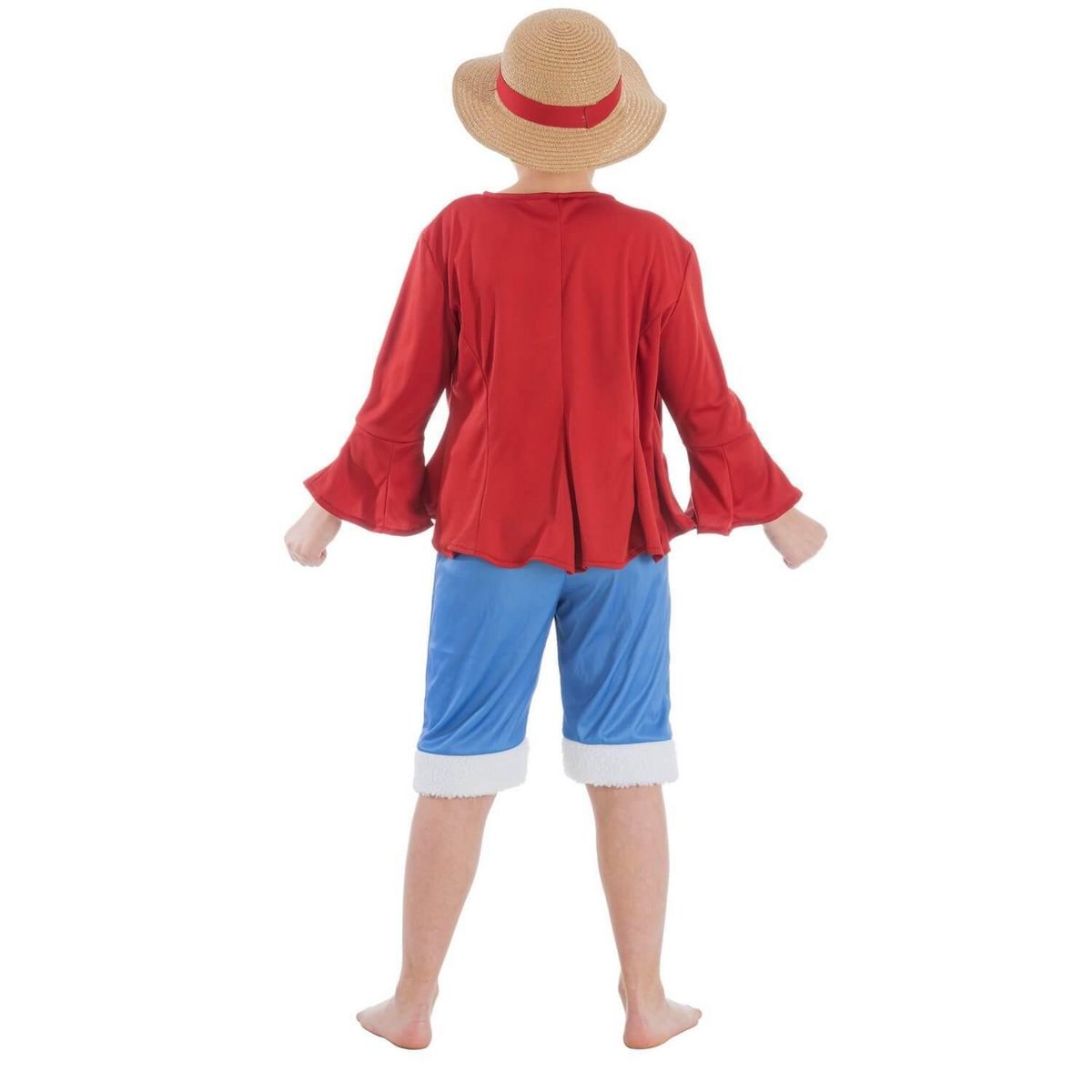 CHAKS Déguisement Luffy - One Piece - Garçon - 9/10 ans (134 à 140 cm)