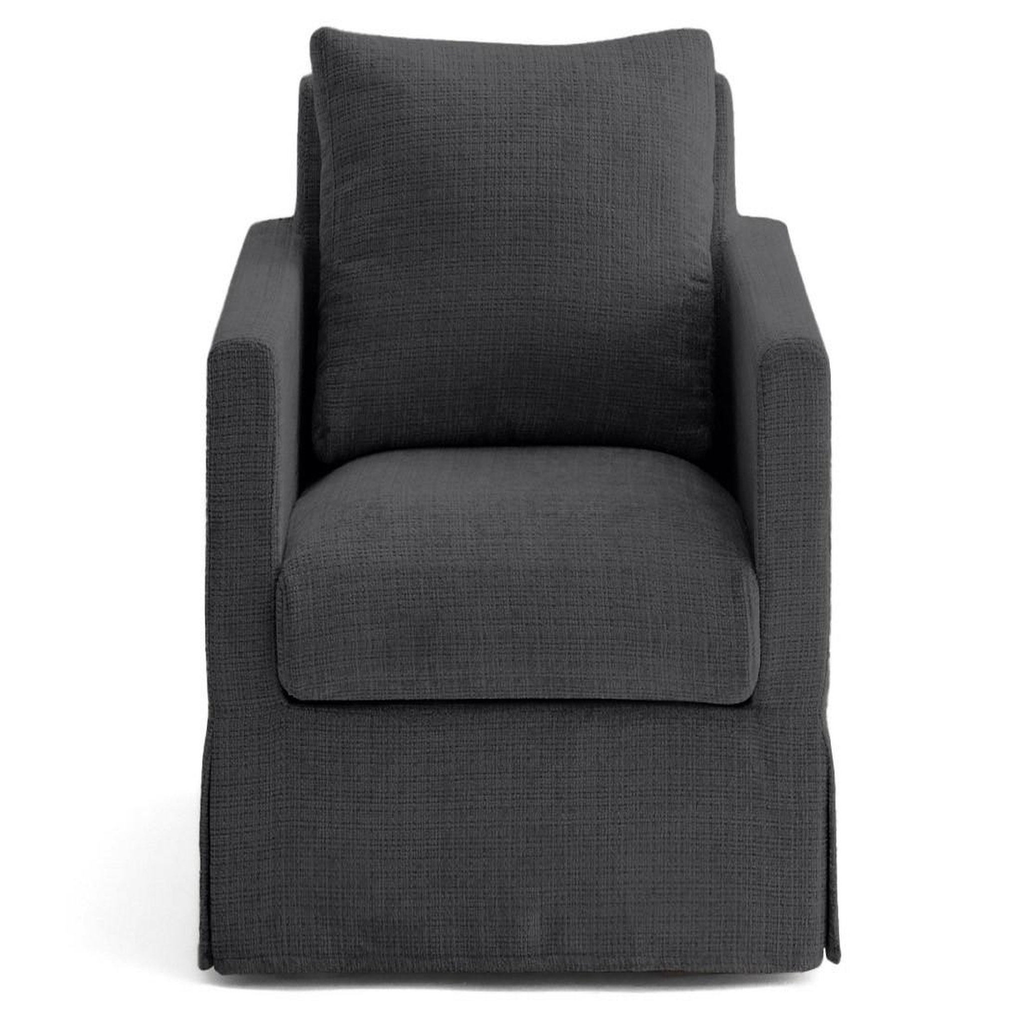 Voir la diapositive 1 : LISA DESIGN Serena - housse en velours texturé pour fauteuil
