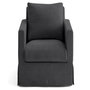 Voir la diapositive 1 : LISA DESIGN Serena - housse en velours texturé pour fauteuil