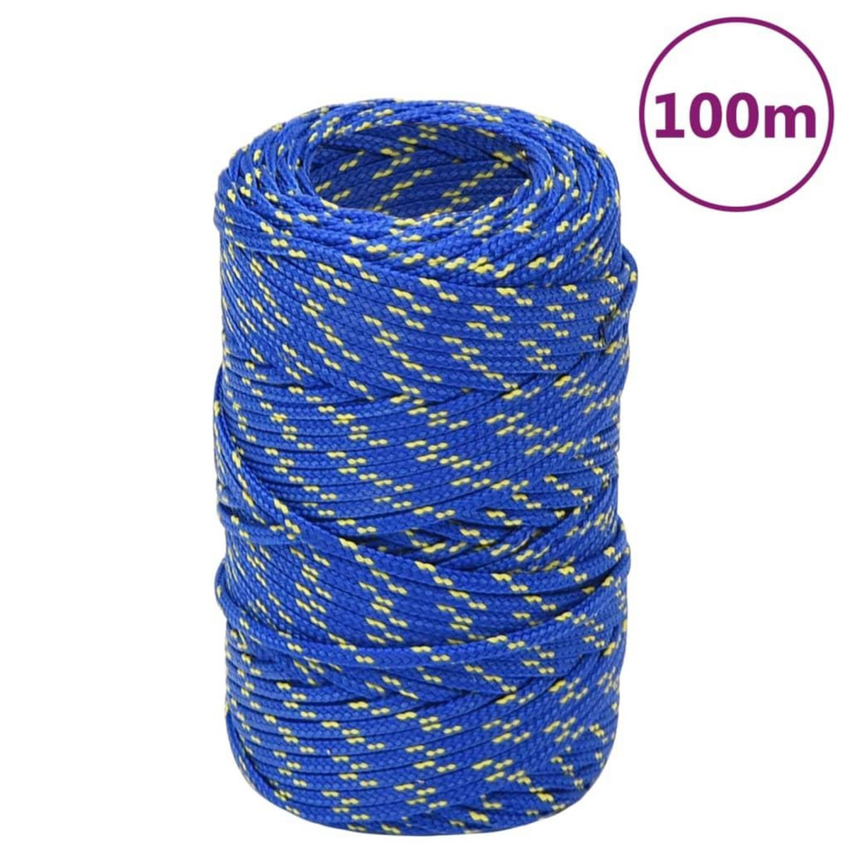 VIDAXL Corde de bateau Bleu 2 mm 100 m Polypropylene