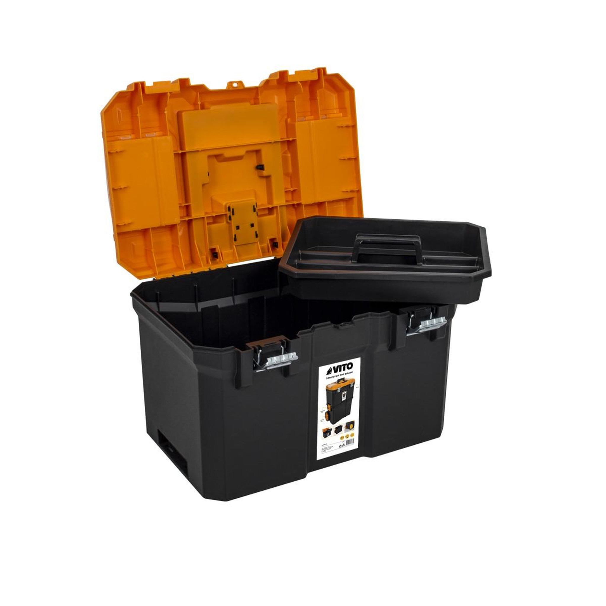 Voir la diapositive 3 : VITO Servante porte outils boite à outils détachable 2 modules charge 20kg servante trolley vito