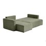 Voir la diapositive 3 : BEST MOBILIER Topaze - canapé d'angle réversible - 4 places - convertible avec coffre - en velours côtelé plat