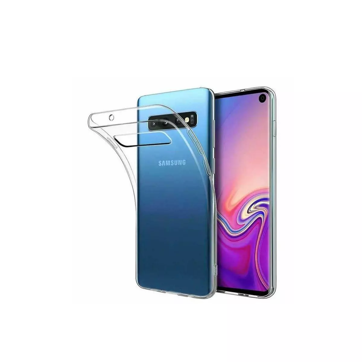 amahousse Coque Galaxy S10 4G souple transparente et fine
