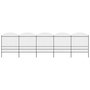Voir la diapositive 1 : VIDAXL Cloture de jardin a dessus en lance Acier (1,75-2)x8,5 m Noir