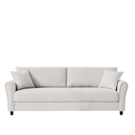 CONCEPT USINE Canapé droit design en tissu 4 places LUCERNE