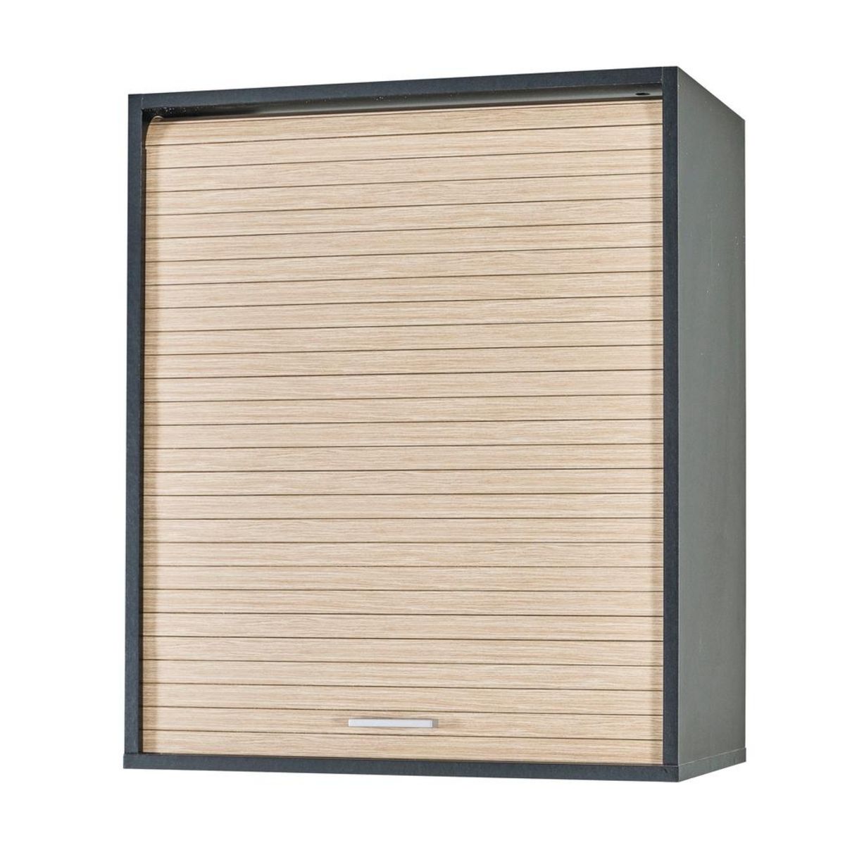 Rangement de cuisine à rideau coloris noir L60 cm - COOKING