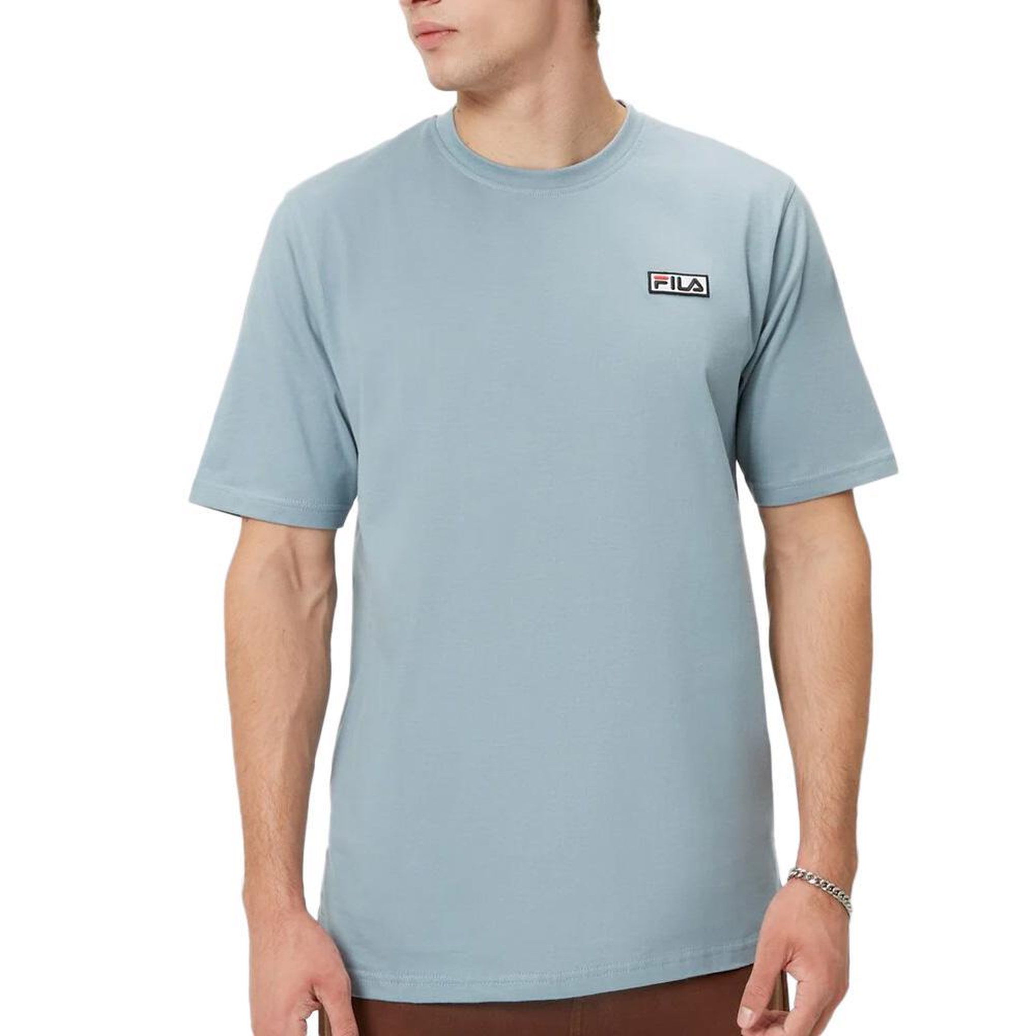 Voir la diapositive 1 : FILA T-shirt Bleu Clair Homme Fila Embroidered