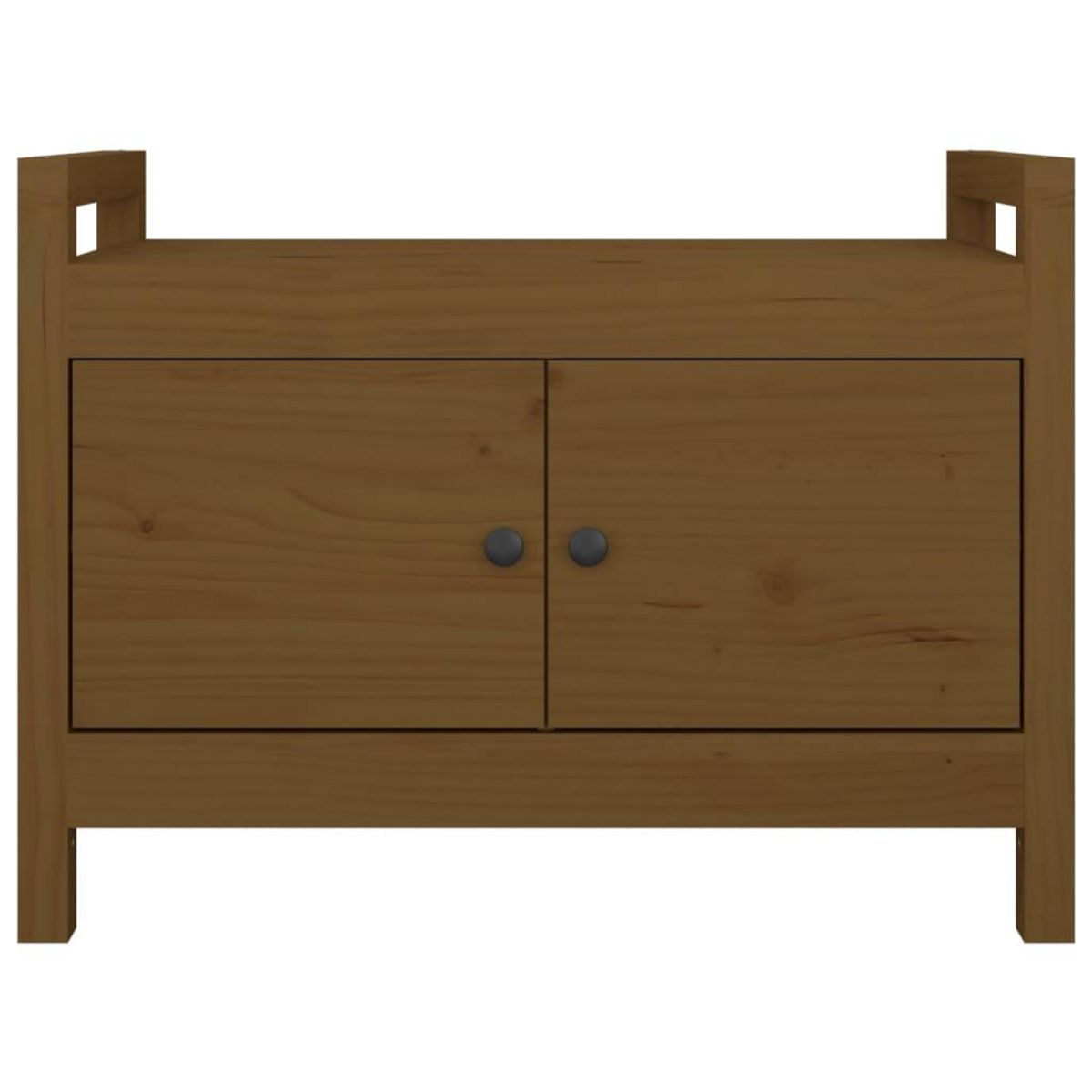 VIDAXL Banc d'entree Marron miel 80x40x60 cm Bois de pin massif