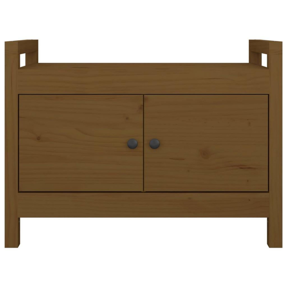 VIDAXL Banc d'entree Marron miel 80x40x60 cm Bois de pin massif
