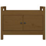 Voir la diapositive 3 : VIDAXL Banc d'entree Marron miel 80x40x60 cm Bois de pin massif