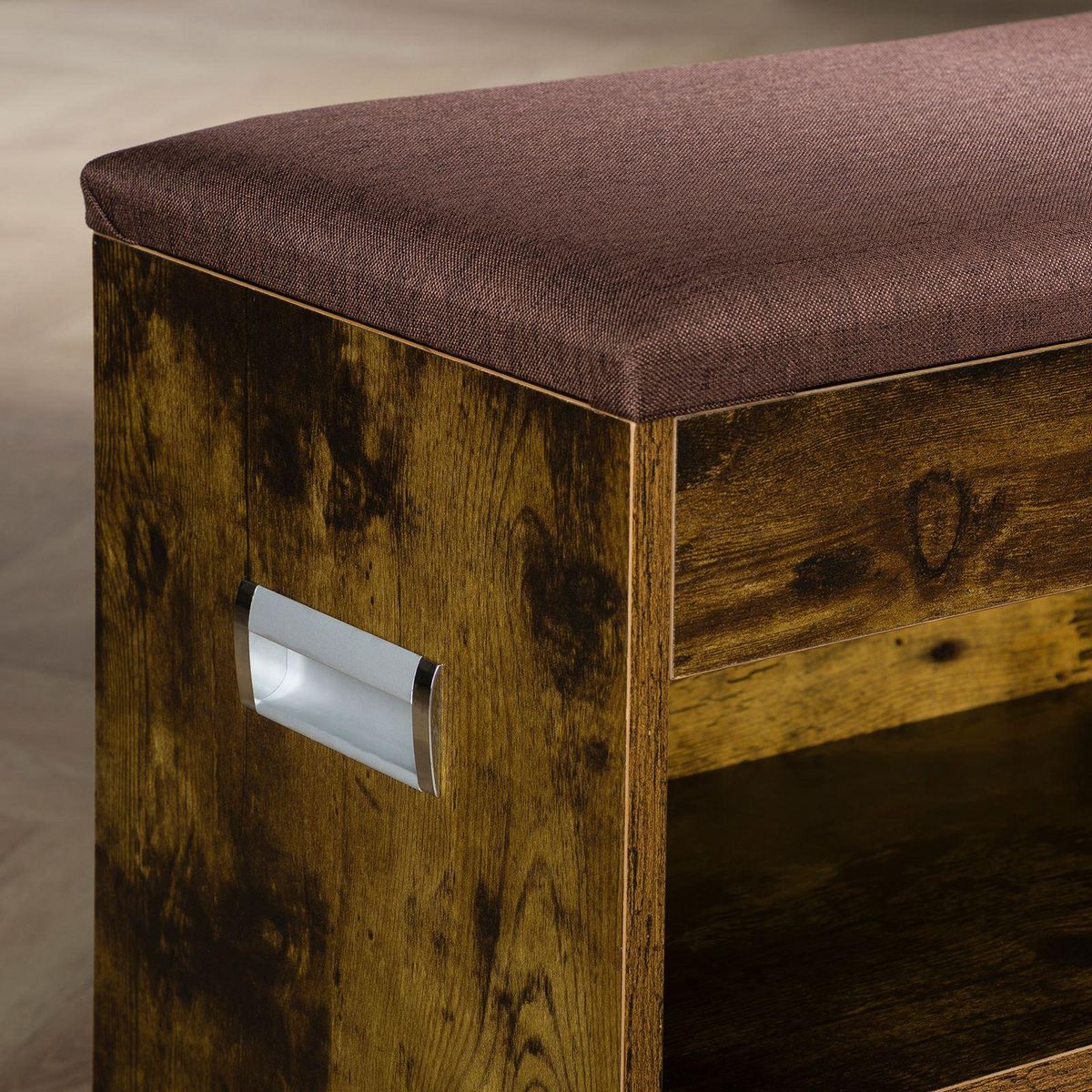 IDIMEX Banc de rangement à chaussures ISAAC avec coffre, en bois