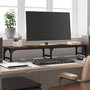 Voir la diapositive 1 : VIDAXL Support moniteur chêne marron 105x23x15,5 cm bois d ingénierie