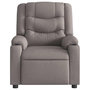 Voir la diapositive 5 : VIDAXL Fauteuil de massage inclinable electrique Taupe Tissu