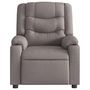 Voir la diapositive 5 : VIDAXL Fauteuil de massage inclinable electrique Taupe Tissu