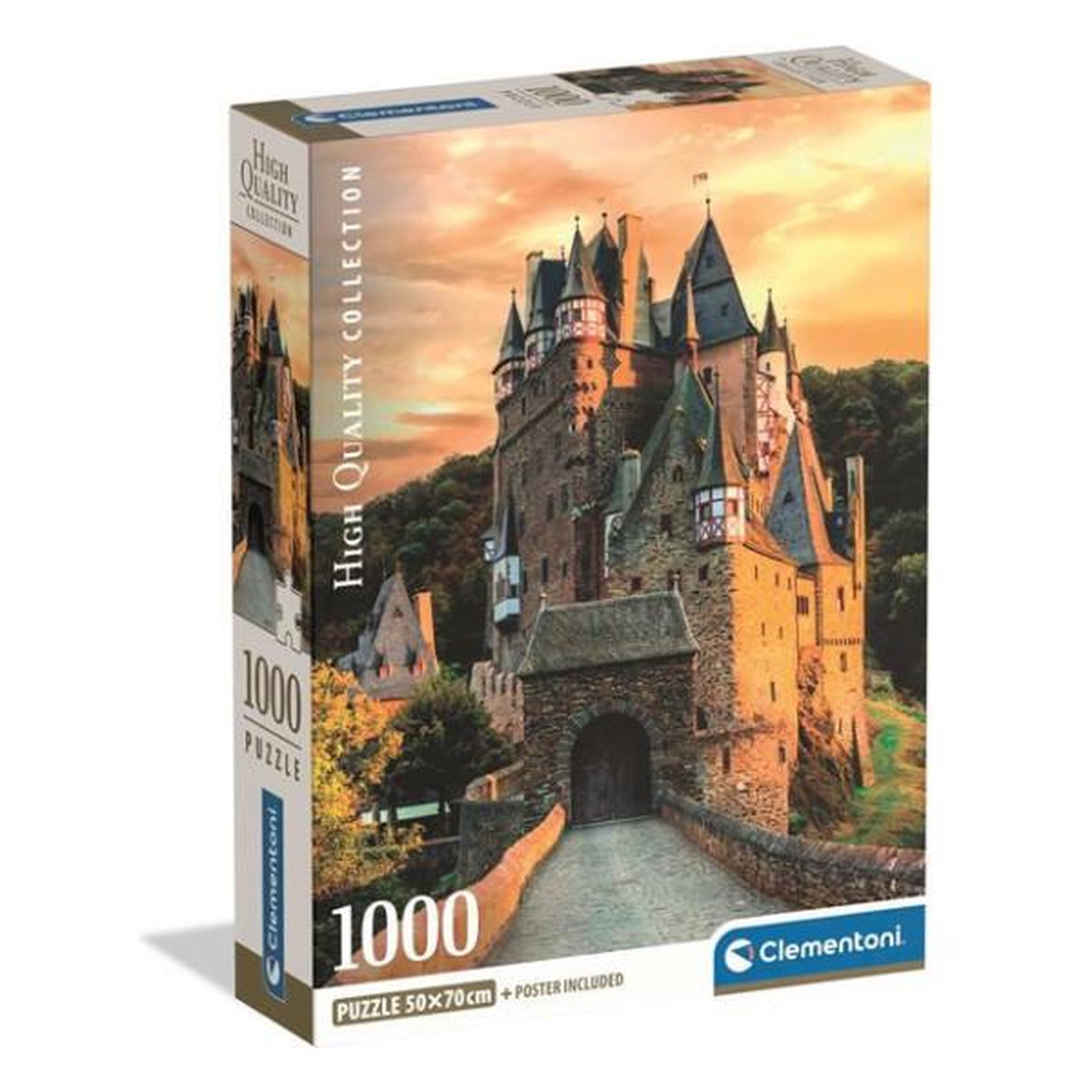 CLEMENTONI Puzzle compact 1000 pièces Clementoni Golden Hour at Eltz Castle