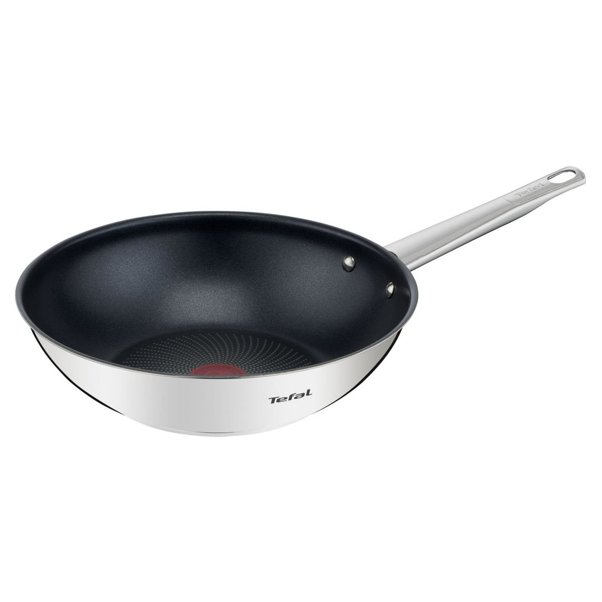 TEFAL Wok induction COOK EAT inox revêtu 28 cm
