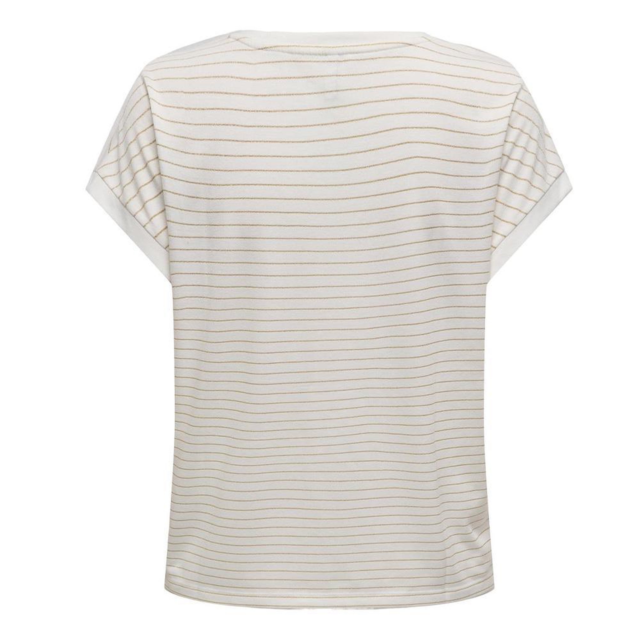 Voir la diapositive 2 : Only T-Shirt Blanc/Doré Femme Only Karla