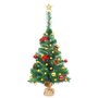 Voir la diapositive 3 : VIDAXL Arbre de Noël artificiel pre-eclaire avec boules vert 64 cm