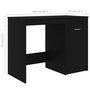 Voir la diapositive 6 : VIDAXL Bureau Noir 100x50x76 cm Bois d'ingenierie