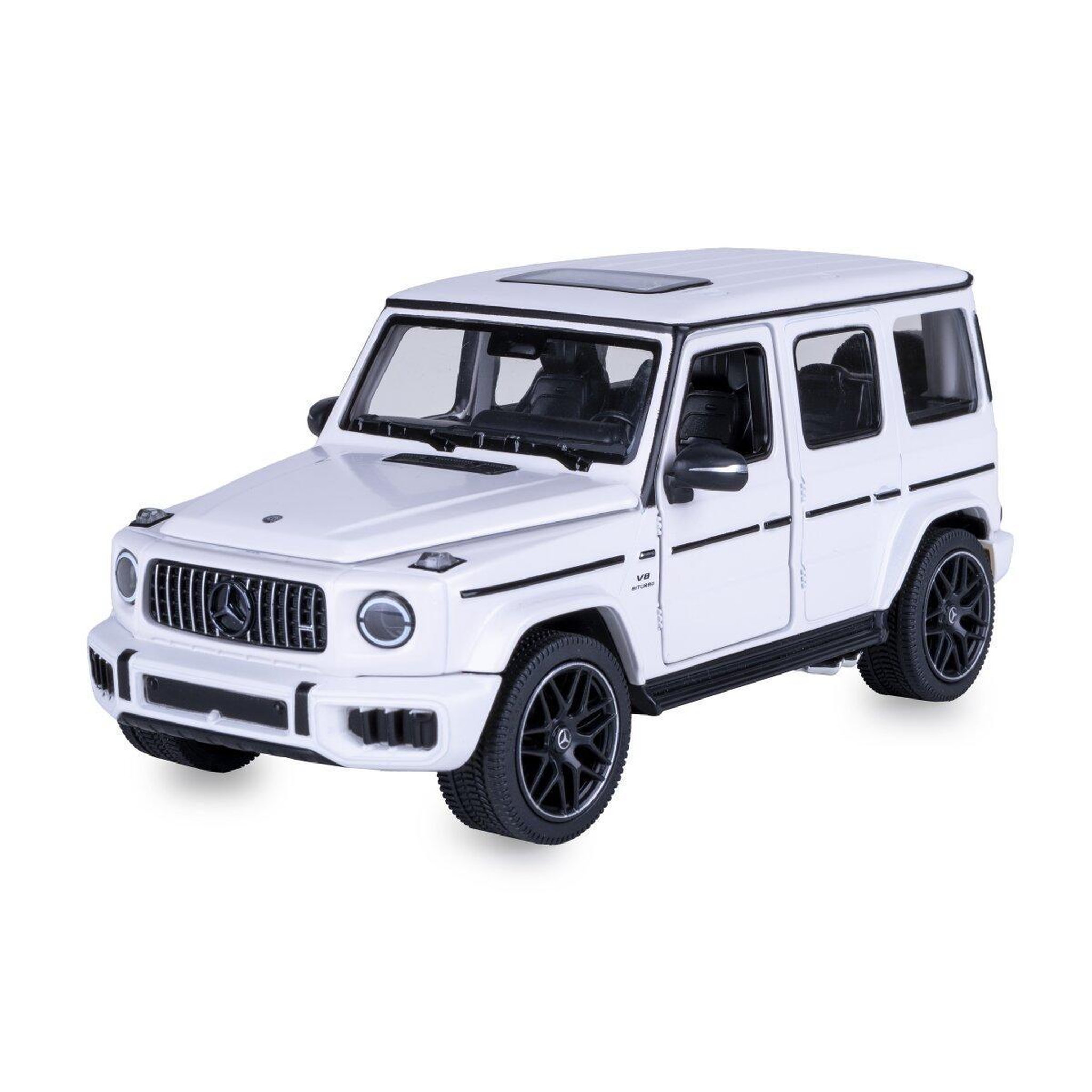 Voir la diapositive 4 : Jamara Mercedes-amg g 63 diecast 1:24 blanc