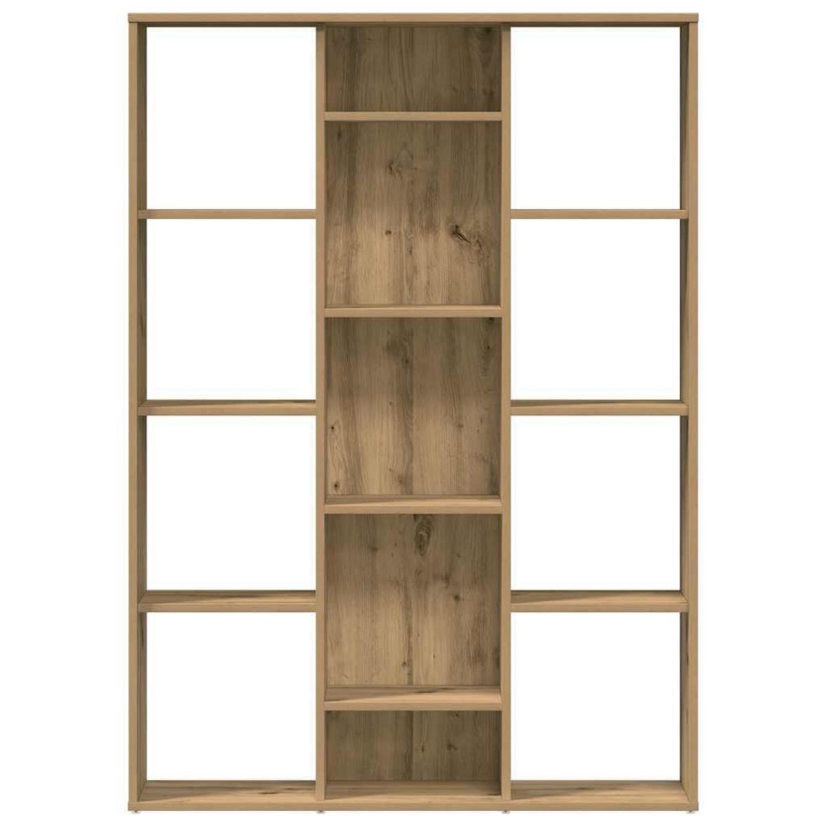 VIDAXL Separateur de piece/Bibliotheque chene artisanal 100x24x140 cm