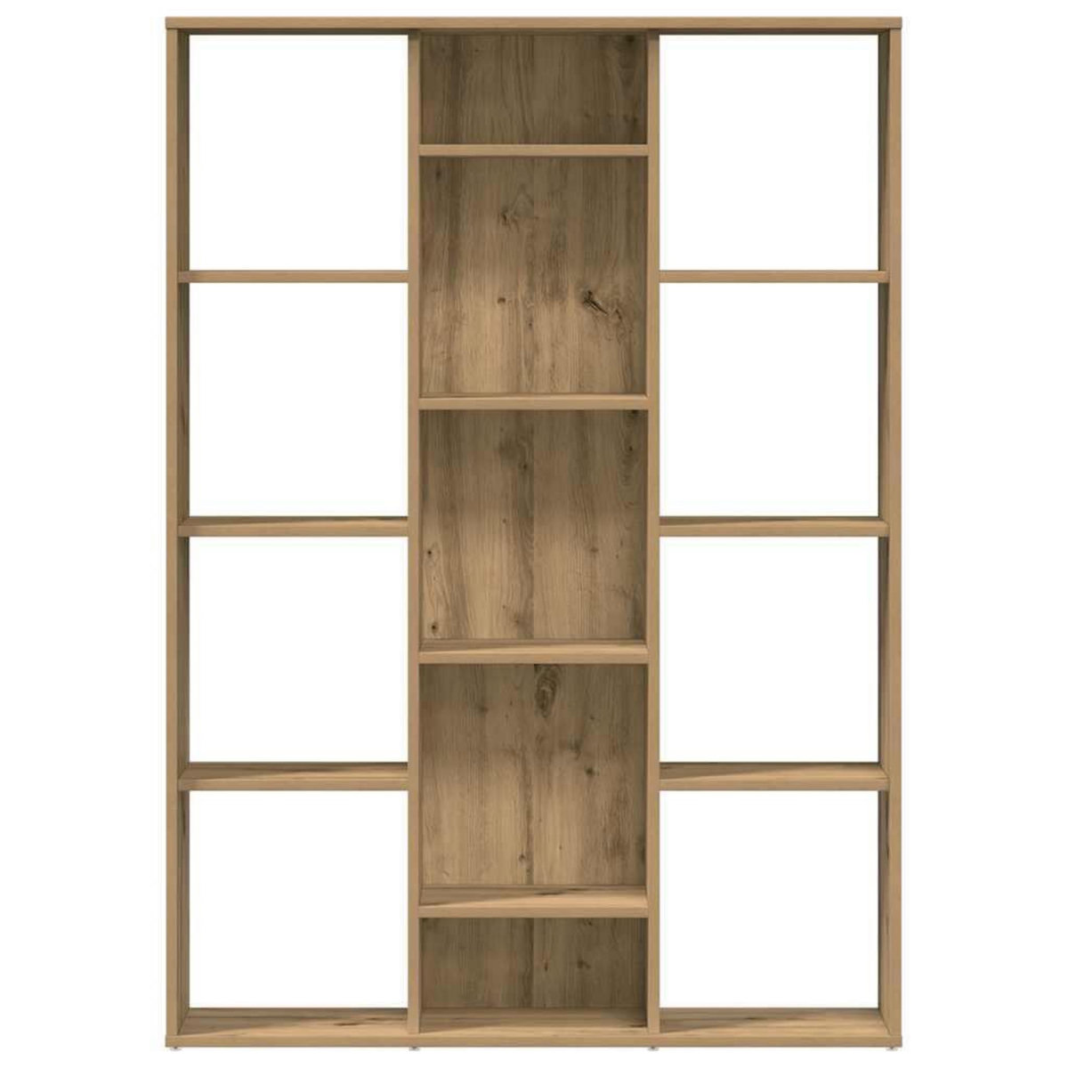 VIDAXL Separateur de piece/Bibliotheque chene artisanal 100x24x140 cm