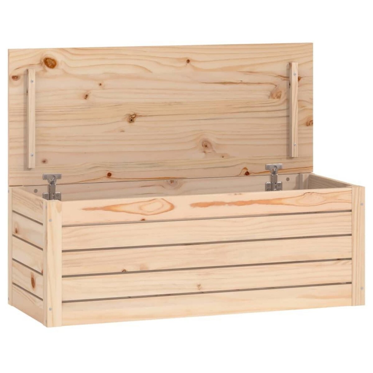 VIDAXL Boîte de rangement 89x36,5x33 cm Bois massif de pin
