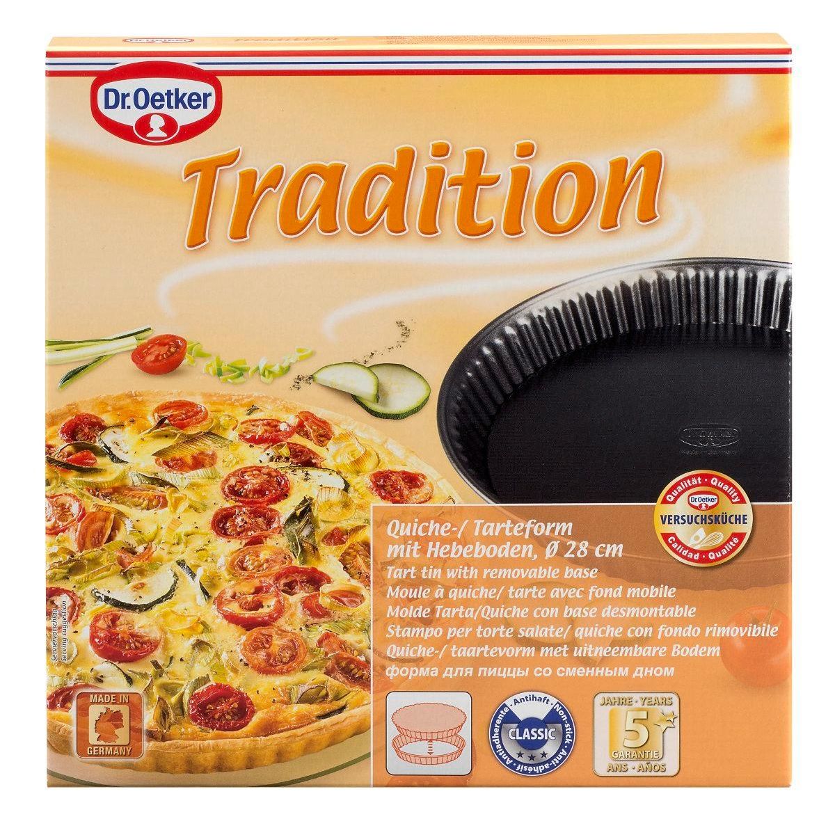DR.OETKER Moule à tartes 26 cm avec fond amovible Dr. Oetker Tradition