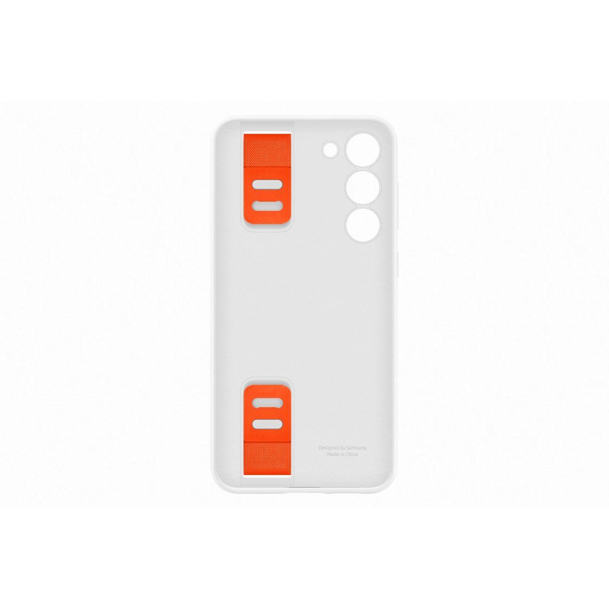 Voir la diapositive 2 : Samsung Coque s23+ silicone avec laniere blanc
