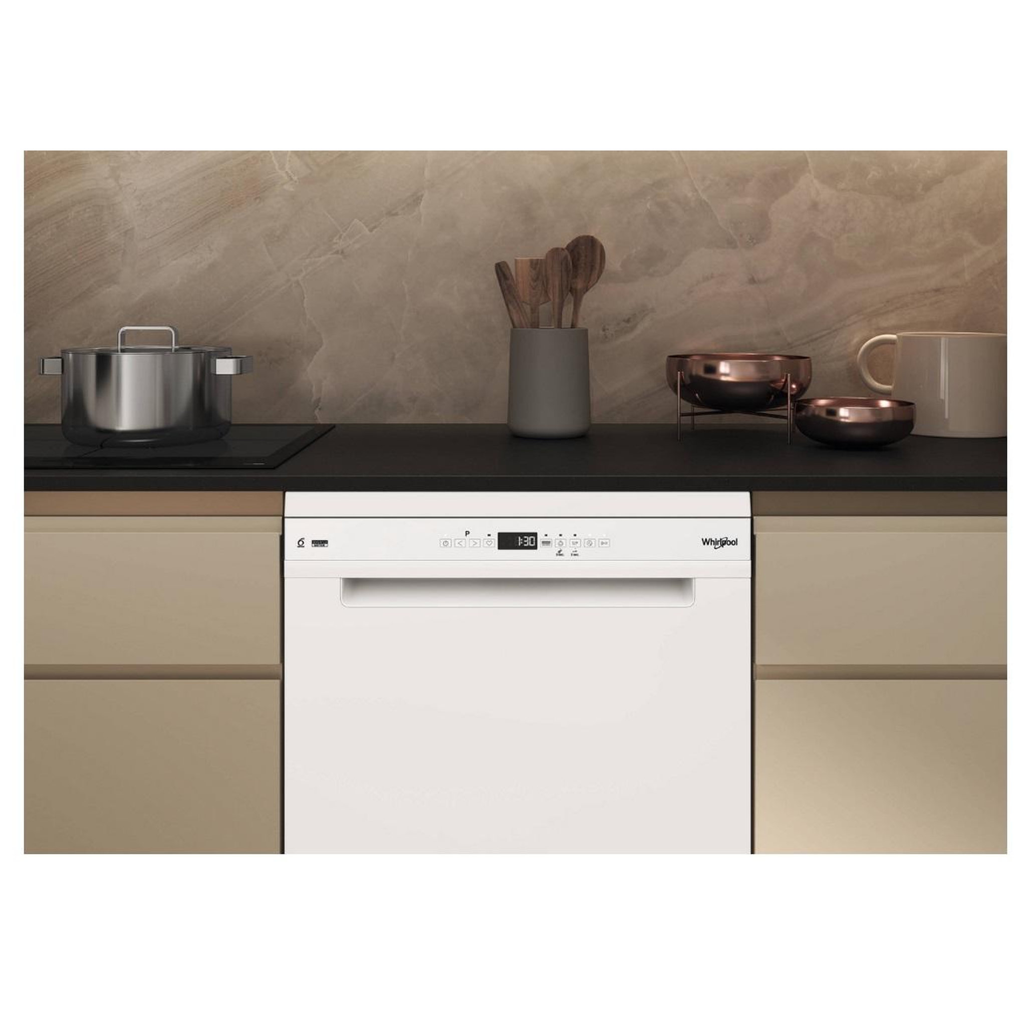 Voir la diapositive 5 : Whirlpool Lave-vaisselle 60cm 15 couverts 43db blanc - w7fhp33