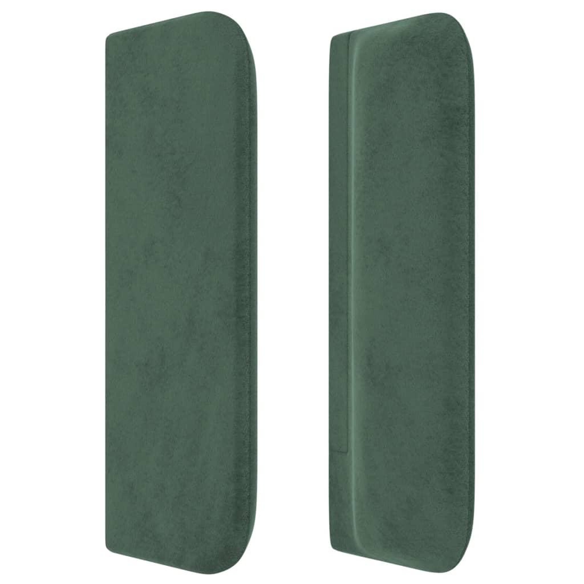 Voir la diapositive 4 : VIDAXL Tete de lit avec oreilles Vert fonce 93x16x78/88 cm Velours