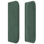 Voir la diapositive 4 : VIDAXL Tete de lit avec oreilles Vert fonce 93x16x78/88 cm Velours