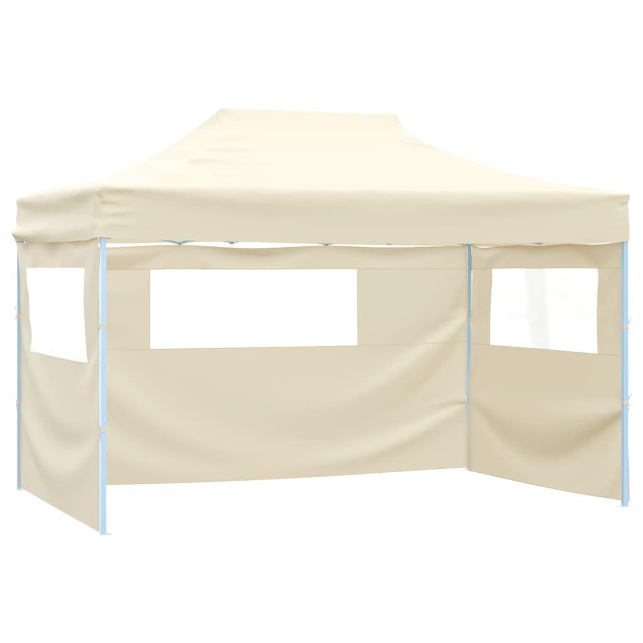 Voir la diapositive 1 : VIDAXL Tente pliable avec 3 parois 3 x 4,5 m Creme