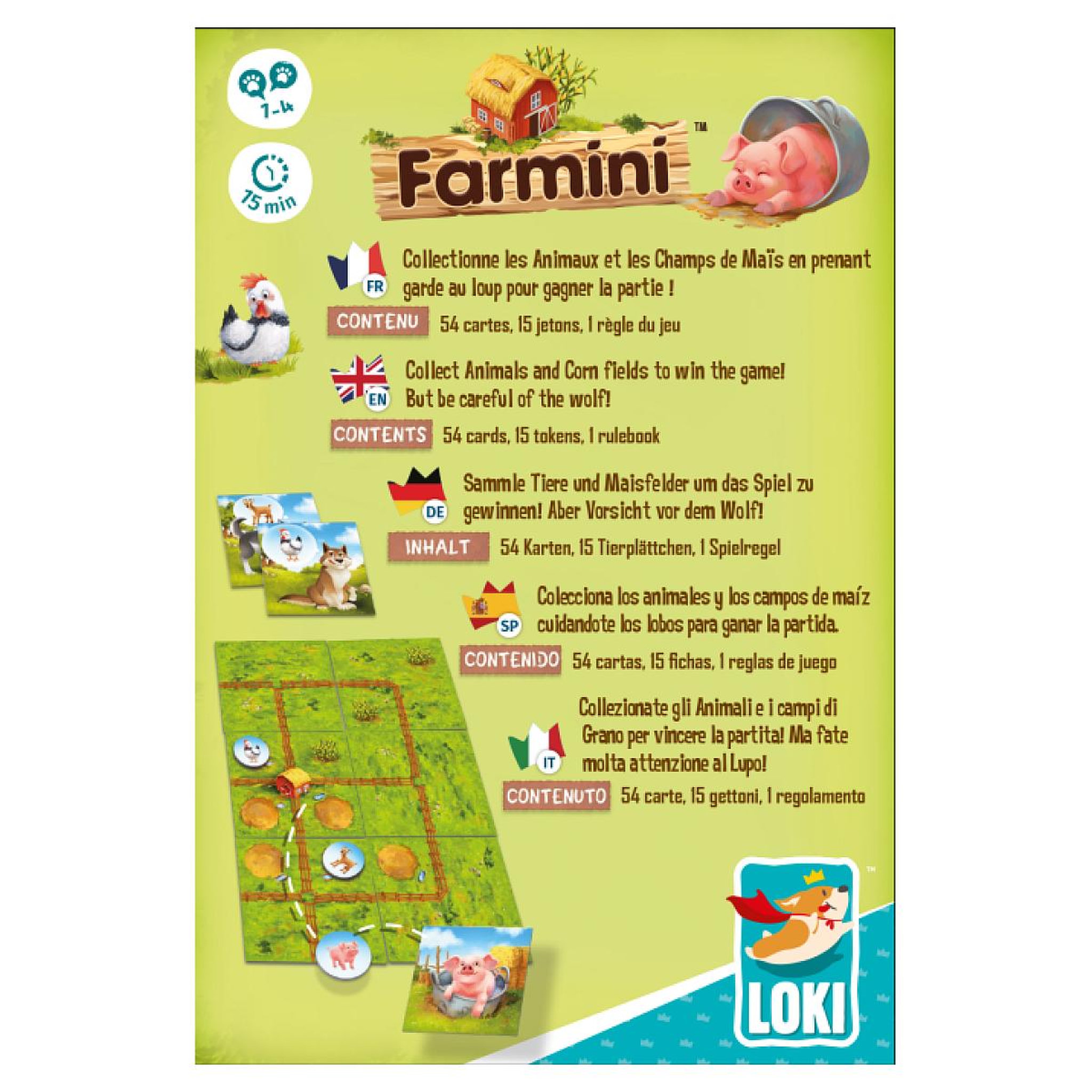 Voir la diapositive 2 : Iello Loki - Farmini - Protegez les animaux