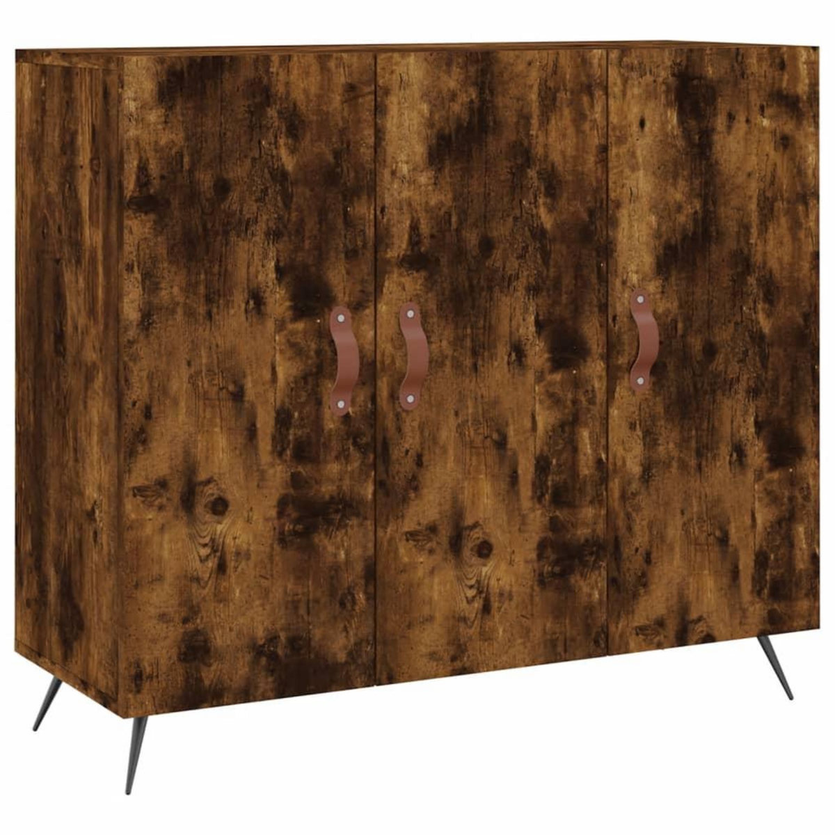 VIDAXL Buffet chene fume 90x34x80 cm bois d'ingenierie