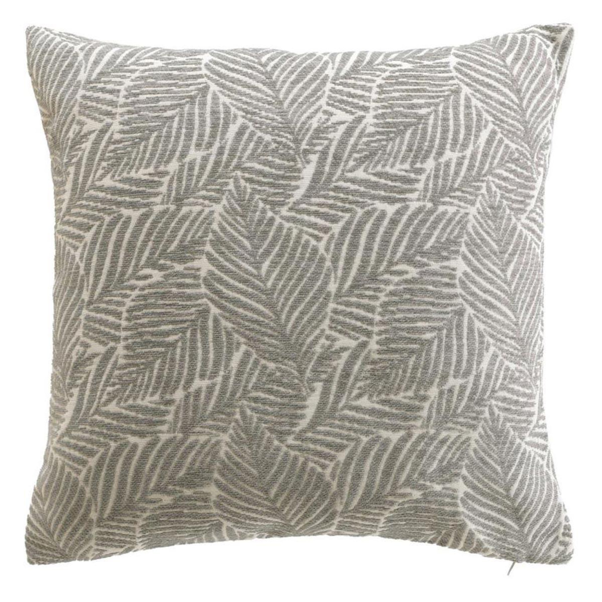 Douceur d'Intérieur Housse de coussin jacquard  vivo  40x40cm gris