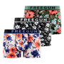 Voir la diapositive 1 : FREEGUN Lot de 3 boxers homme Signature Sergio