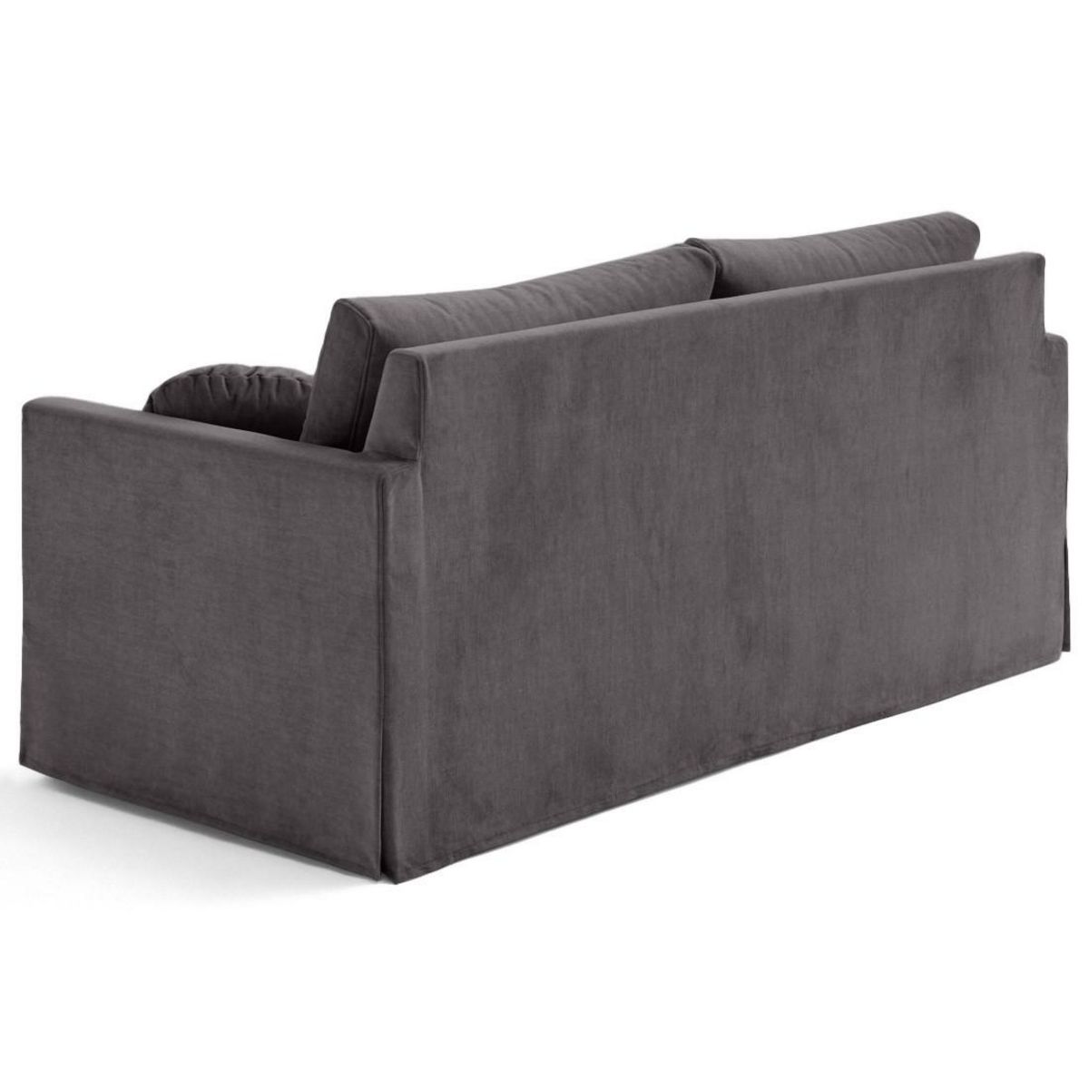 LISA DESIGN Serena - canapé droit déhoussable 3 places en velours