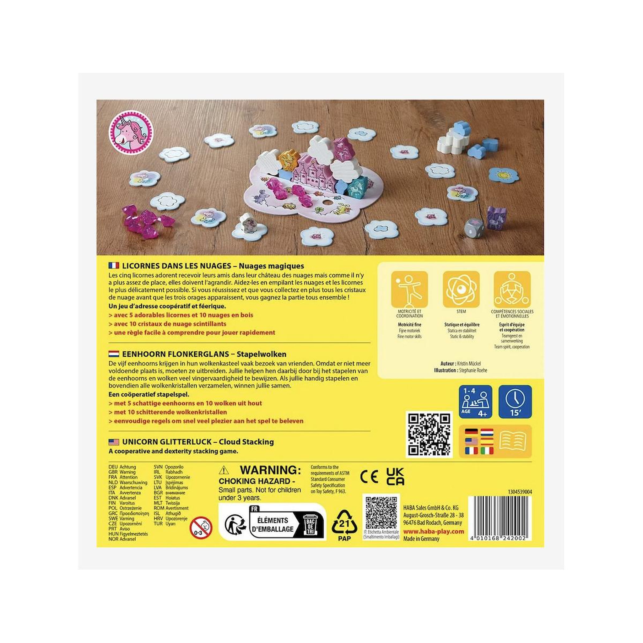 Voir la diapositive 3 : Haba Licornes dans les nuages - nuages magiques -  - Asmodee