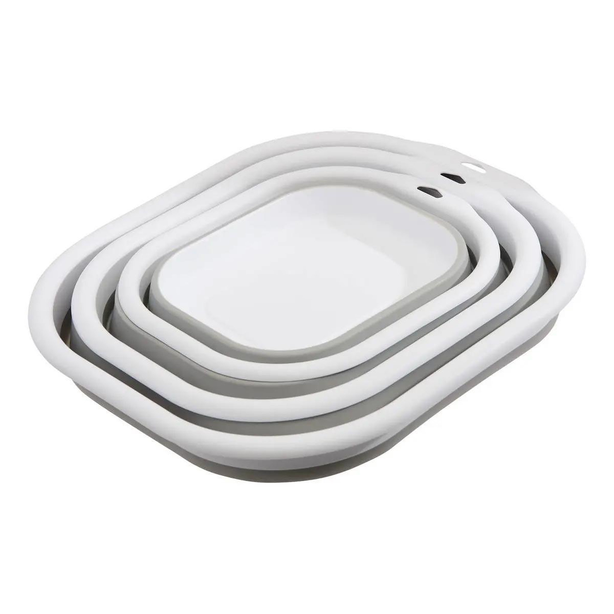 Voir la diapositive 3 : FIVE Lot de 3 bassines rétractables  retract  38cm gris